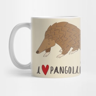 I Love Pangolins Mug